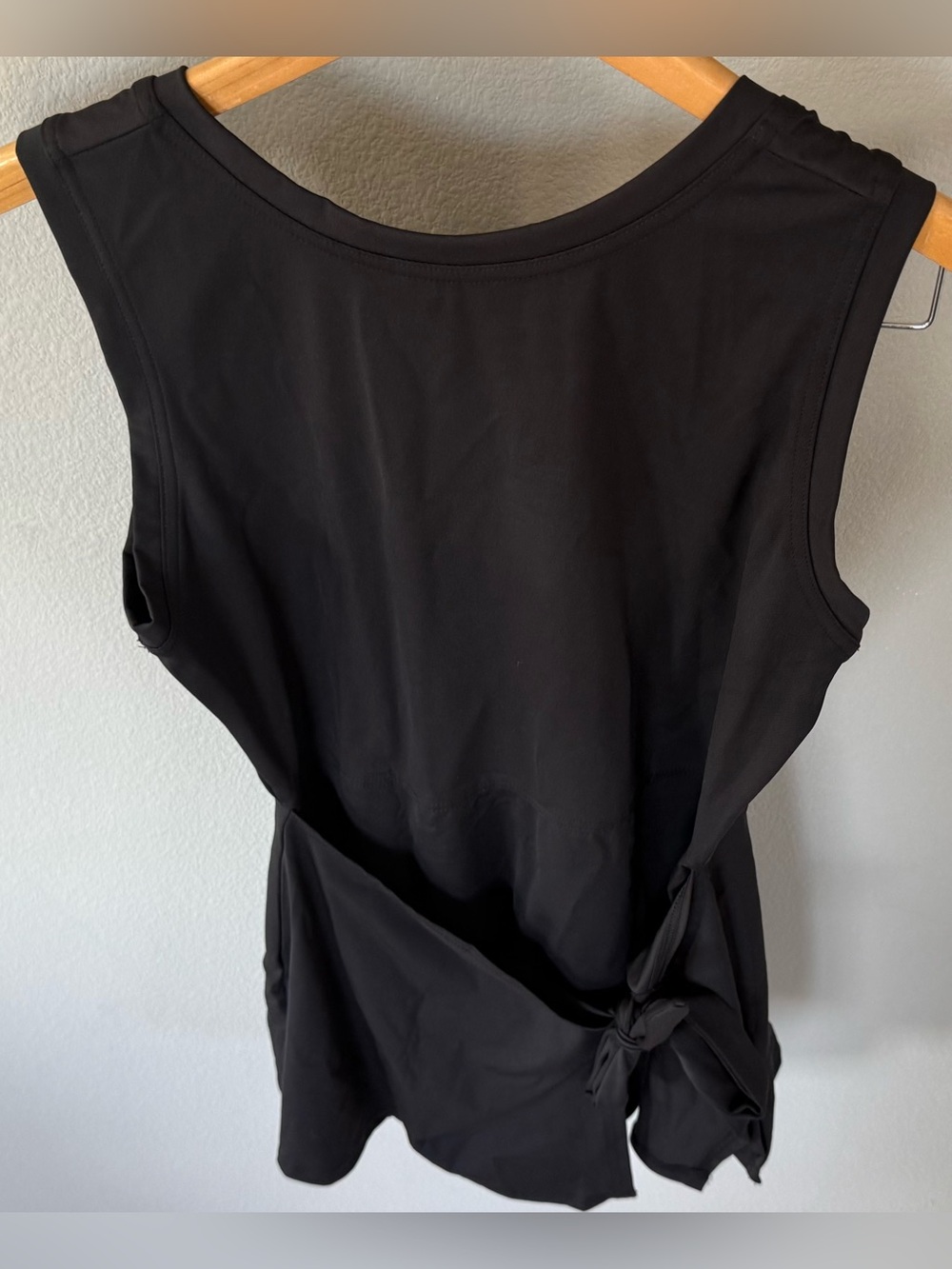 Crane Athleisure Dress | Large 12‑14 | Black | Tie Waist | NWT | Pickleball/Tenn - Picture 3 of 14